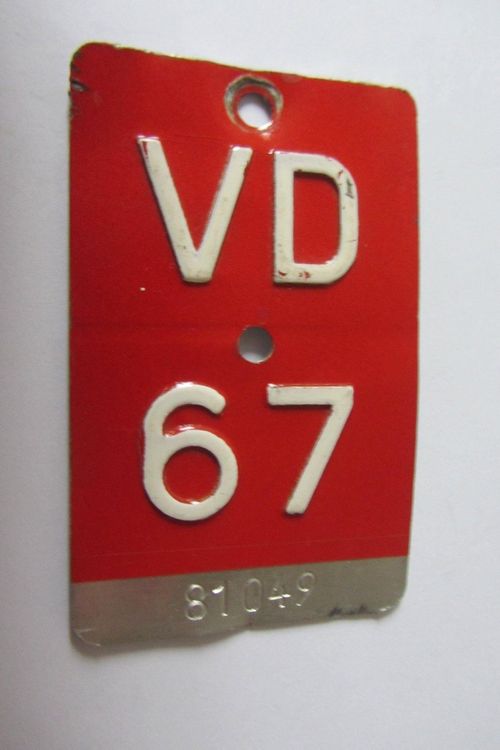 PLAQUE VD 1967 Kaufen auf Ricardo
