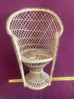 Korbsessel für Puppen - 45cm hoch