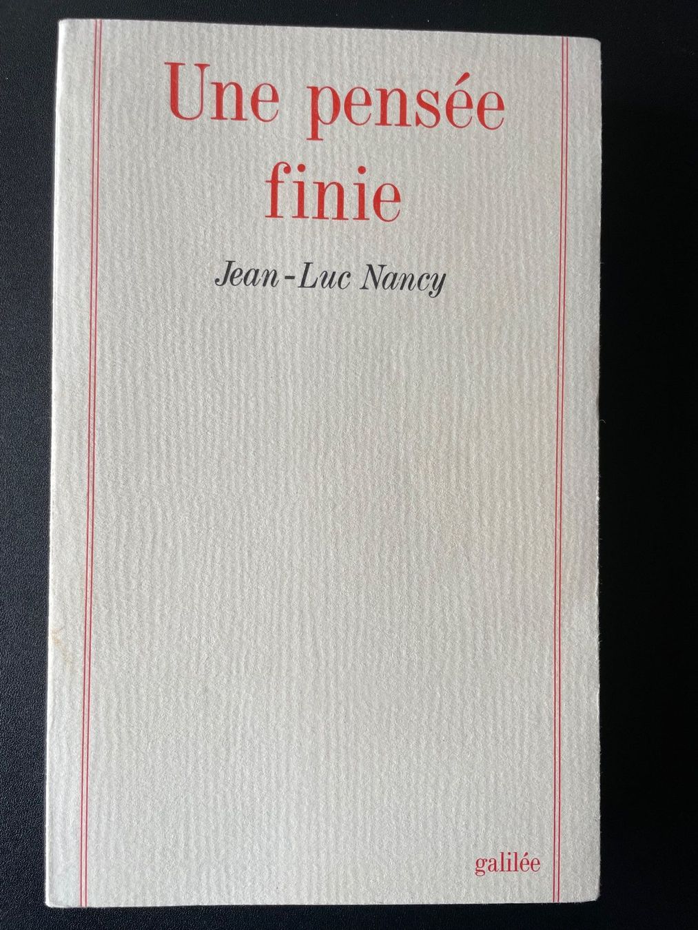 Libri: Une pensée finie – Usato da Zürich venduto da bri_pt8h