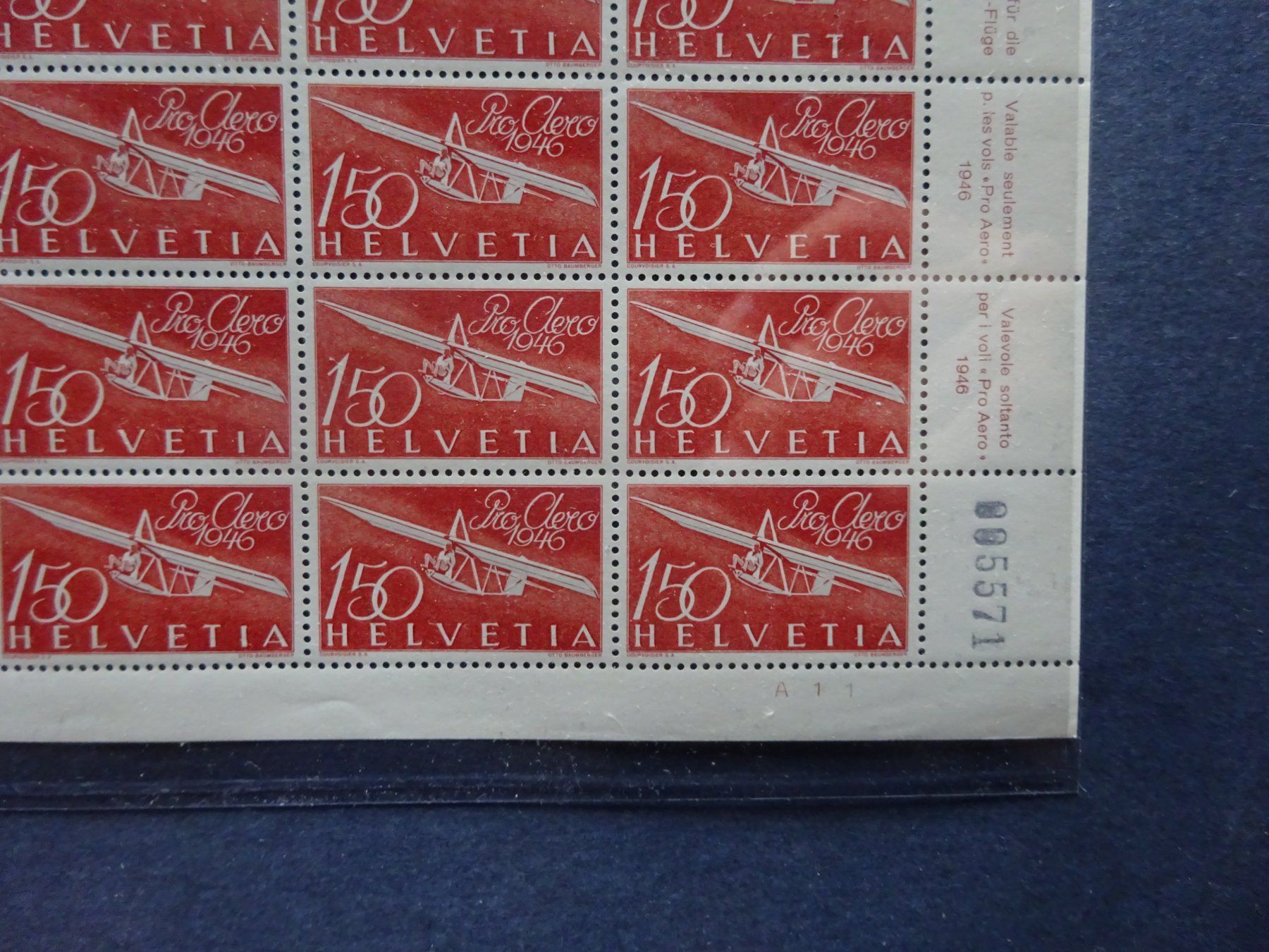 Tutti i francobolli: 1946 FO41 Bogen postfrisch** – Usato da Appenzell-Steinegg venduto da adi1975 3
