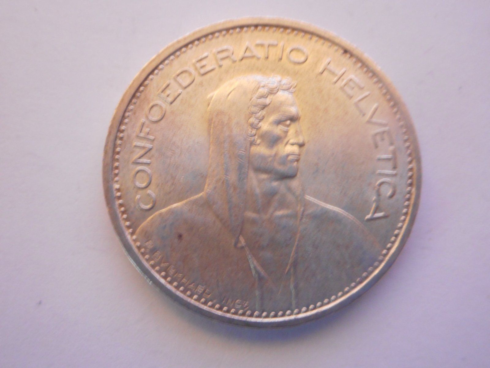Tutti le monete: 5 Fr. 1951 silber  vorz – Usato da Kriegstetten venduto da pizlad2010 2
