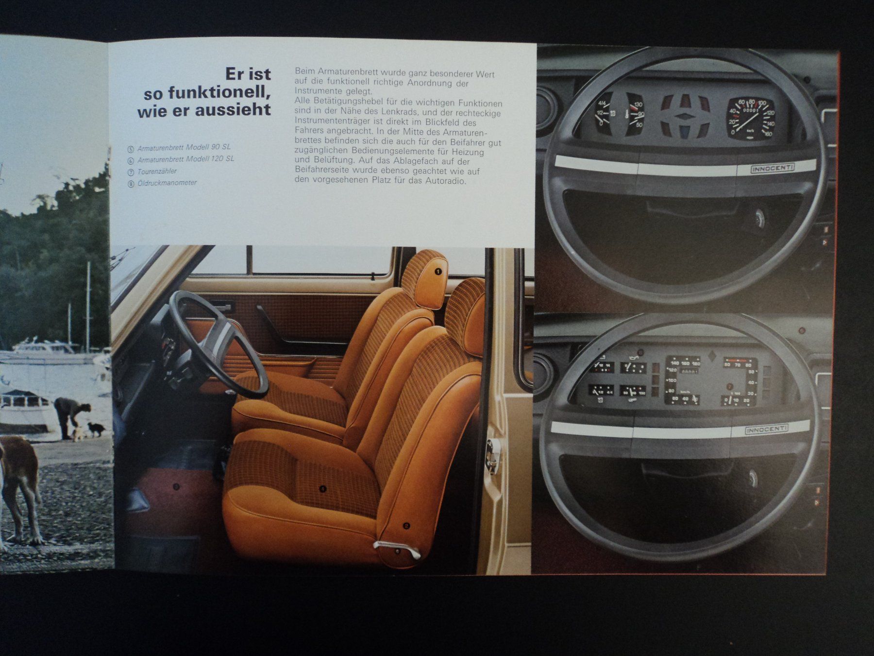 Mini Documenti: Prospekt Mini Innocenti Bertone 120SL 90SL 1978 – Usato da Schwarzenburg venduto da modelCARama 2