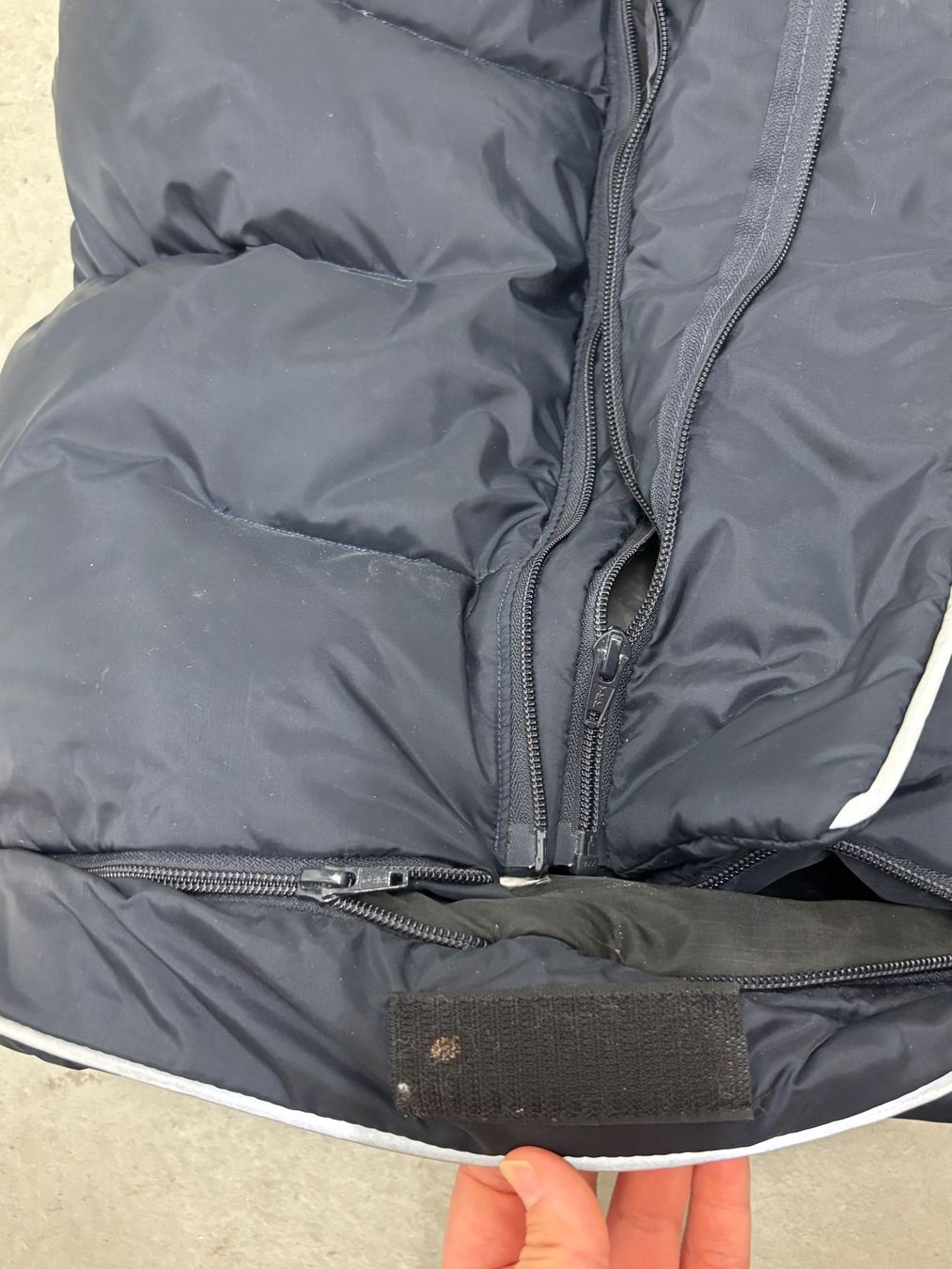 Odenwälder Sacchi a pelo: Fussack Lammy Lammfell dunkelblau – Usato da St. Gallen venduto da AMEISENKOENIG 2