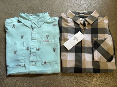 Chemise manches courtes Columbia Hommes Taille M pack 2