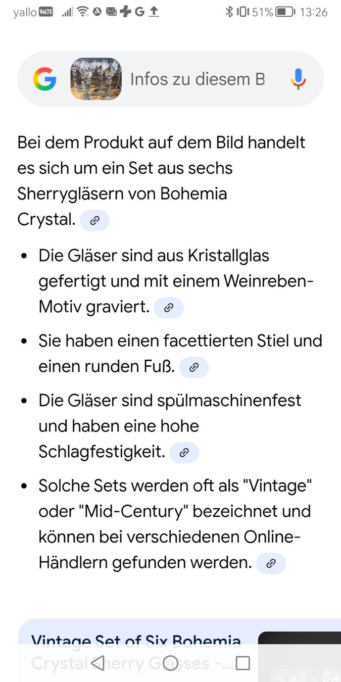 Gläser: 6 Böhmische Bleikristall Likörkelche mit Traubenmuster 30ml – Gebraucht aus Freienstein von Emmitizziovalina 4