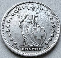 2 Franken 1941 B Silber Schweiz