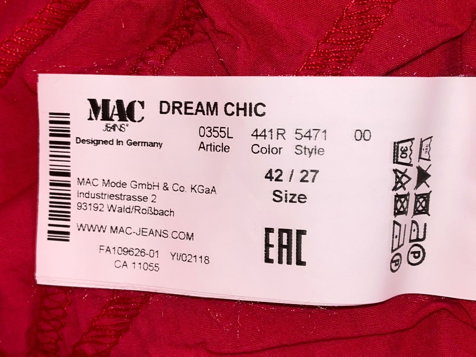 Jeans: SOMMER FARBE, MAC DREAM CHIC JEANS NEU, GRÖSSE 44 – Neu (gemäss Beschreibung) aus thierachern von Styl 1