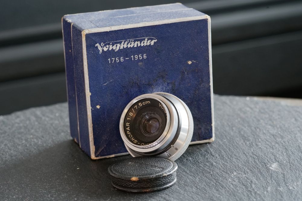 Appareil Photo Voigtländer Virtus 4.5x6cm Avec Skopar 3.5/7.5cm - Argentique