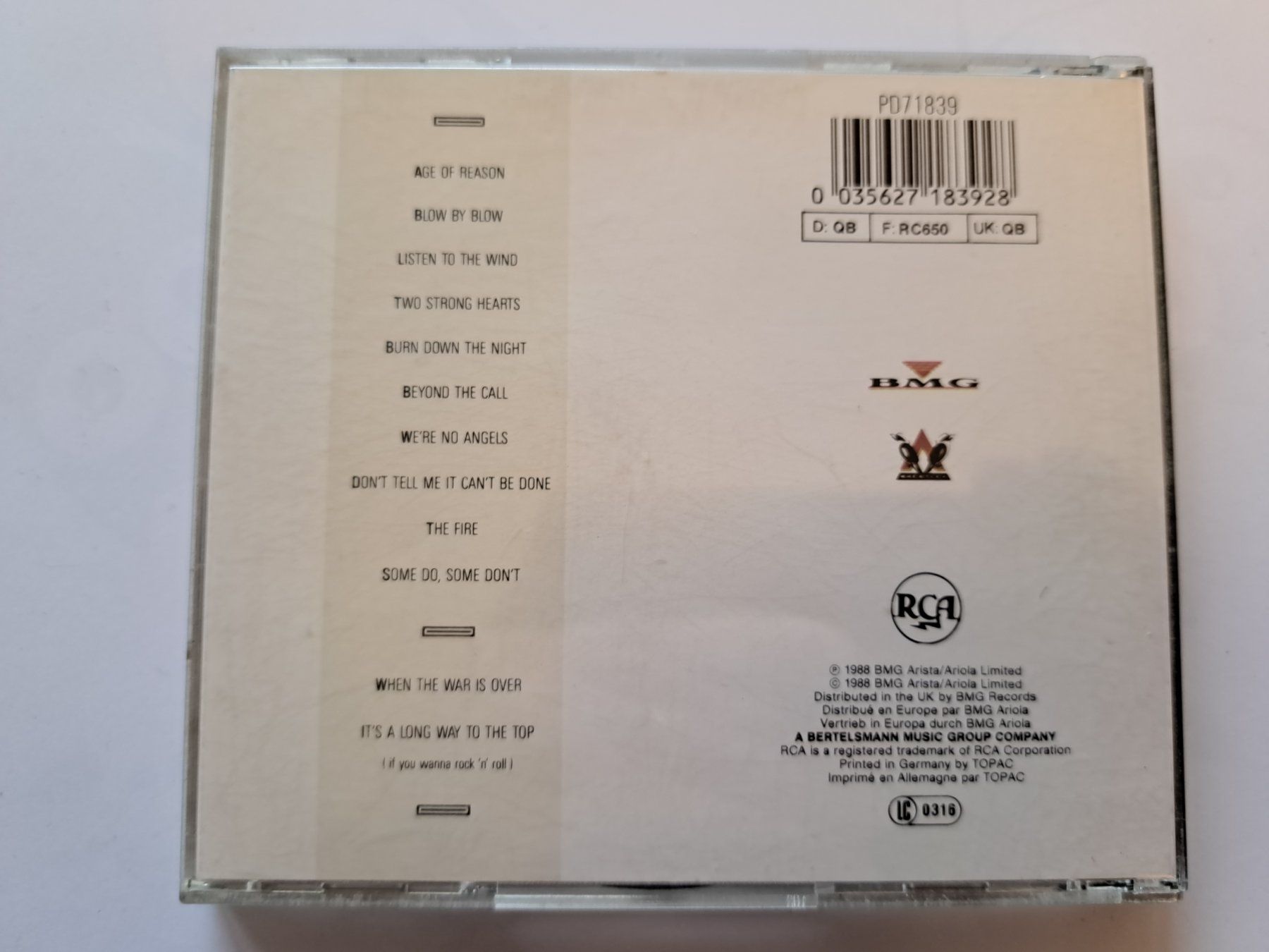 CD: Cd John Farnham - Age of Reason  – Usato da Pully venduto da bro_n52j 1