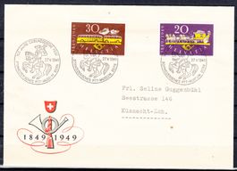 Brief Schweiz Mit Marke Eidgenösische Post 1949