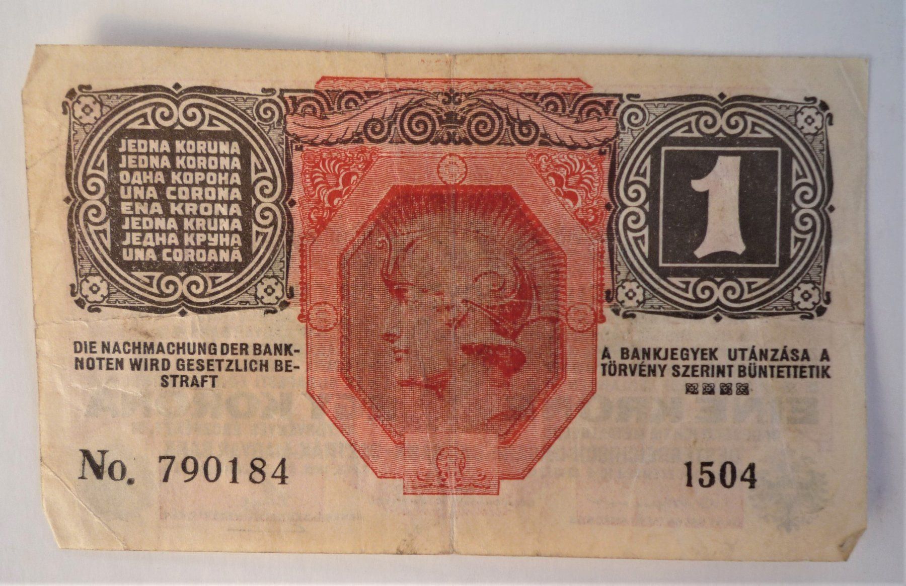 Banknoten: 1 Krone Banknote 1916 – Gebraucht aus Rafz von Sonnenblume305 1