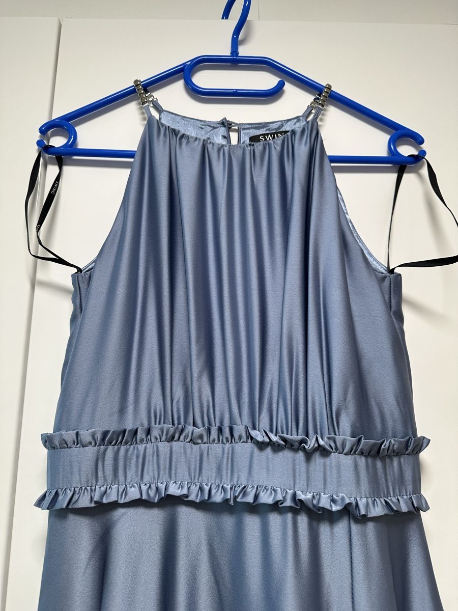 Kleider: Abendkleid Swing blau Grösse 36 mit Schlitz – Neu (gemäss Beschreibung) aus Glattbrugg von SMusic98 7
