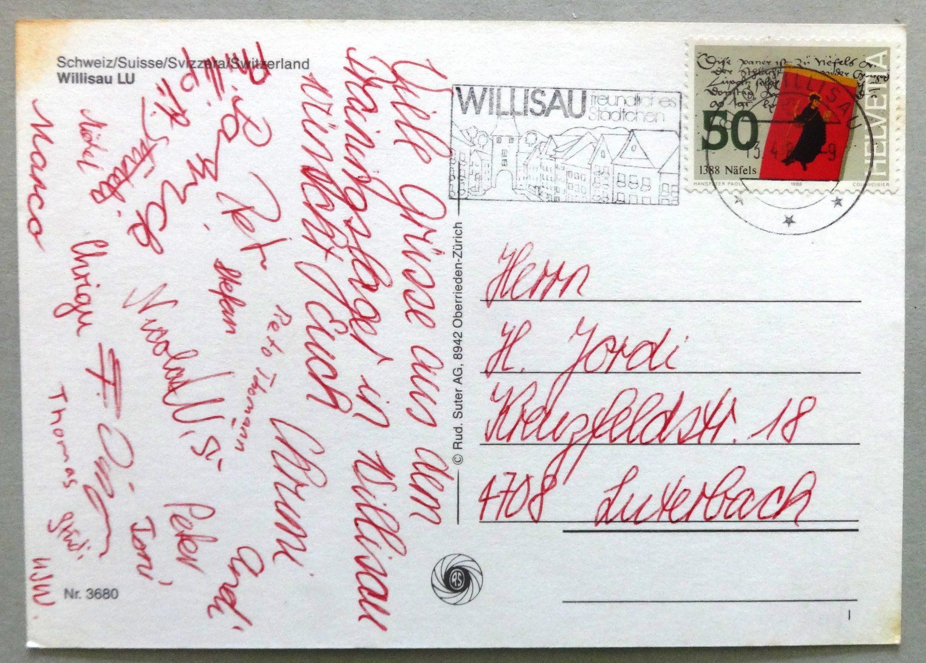 Ansichtskarten: Willisau LU – Defekt aus Fétigny von Billy2miny 1