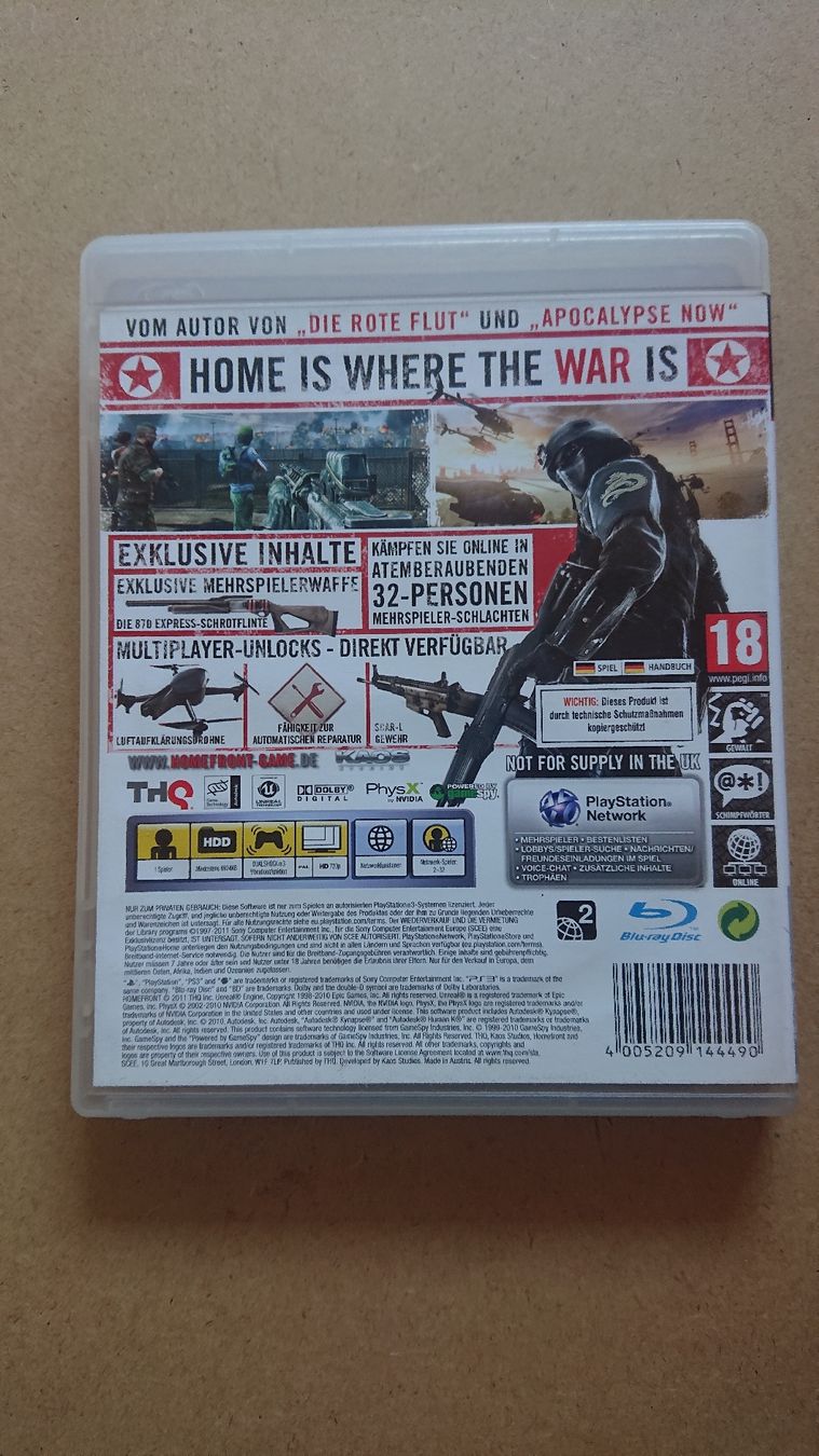 Jeux: Homefront Ps3 – D'occasion à Chur par FreakofRarity 1