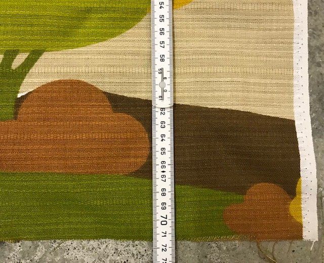 Tessuti: Stoff aus den 70er mit Landschaft Print – Usato da Zürich venduto da gigimai67 3