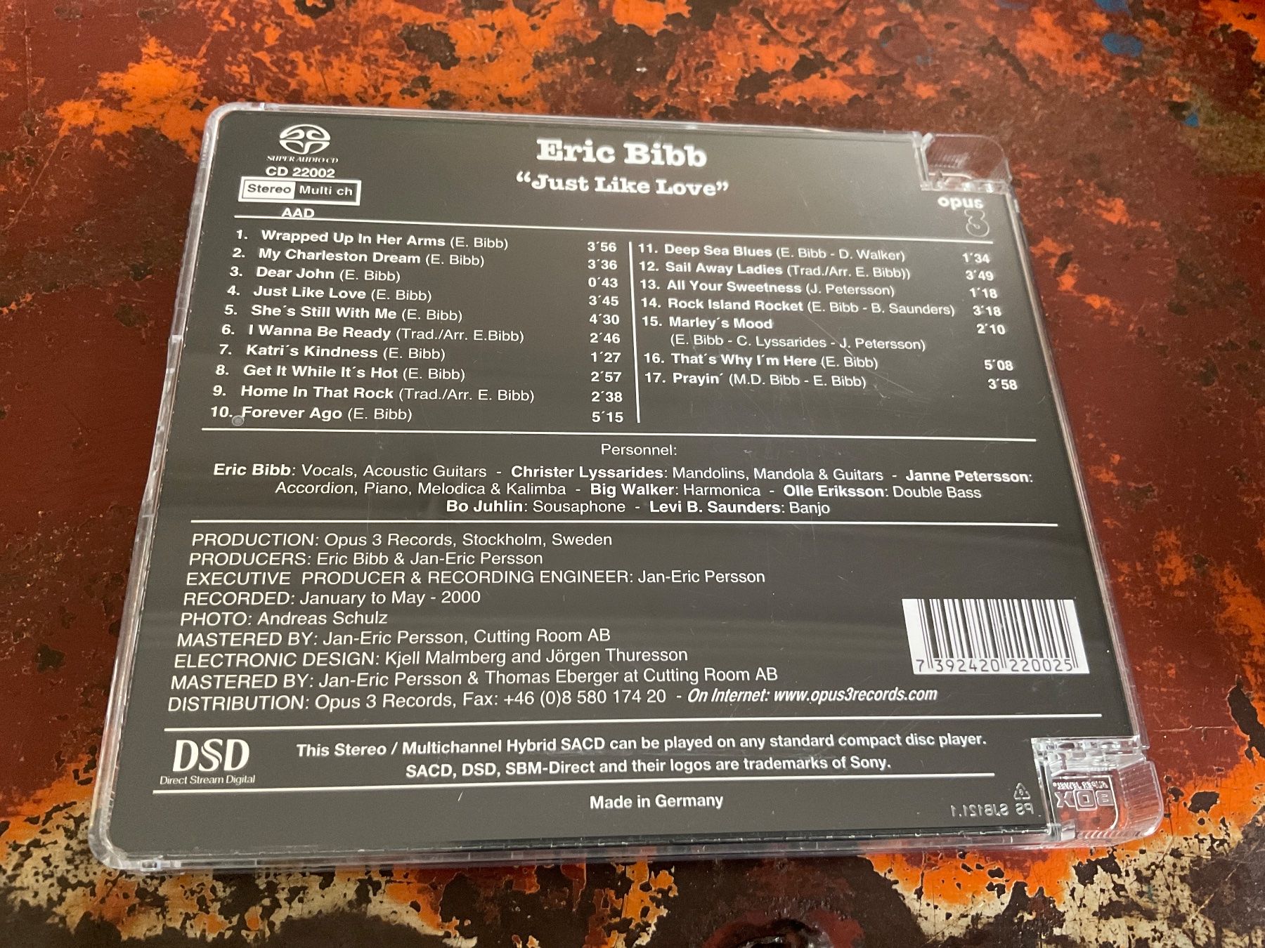 CD: Eric Bibb Just like love SACD Hybrid – Usato da Delémont venduto da vinylfreak01 1