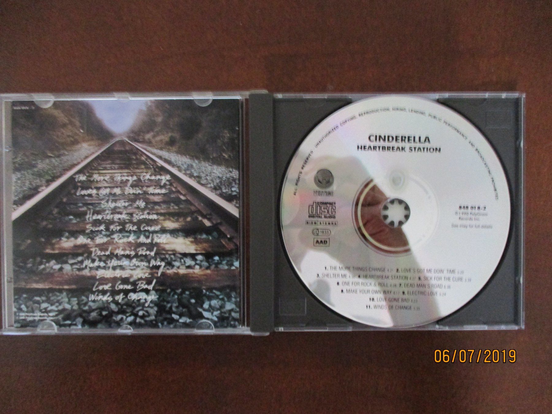 CD: Cinderella" Heartbreak Station" – Usato da Liestal venduto da Disc-Point 1