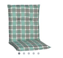 beo® Büsum Gartenstuhlauflage Niedriglehner M133 türkis Karo