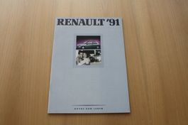 Renault Katalog '91 Modell Programm 1991
