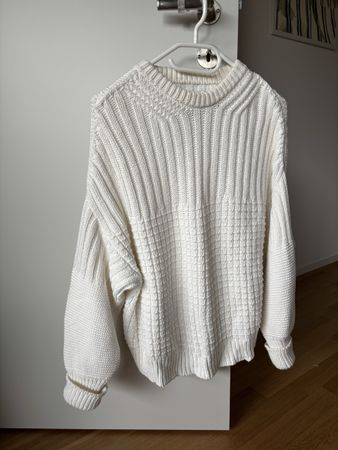The knotty ones Delcia Pullover weiss 100% Baumwolle