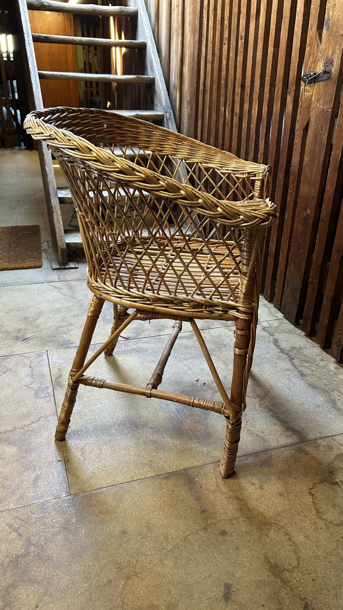 Stühle: Korbstuhl Vintage, 70er-Jahre – Gebraucht aus Zürich von Mary8044 3