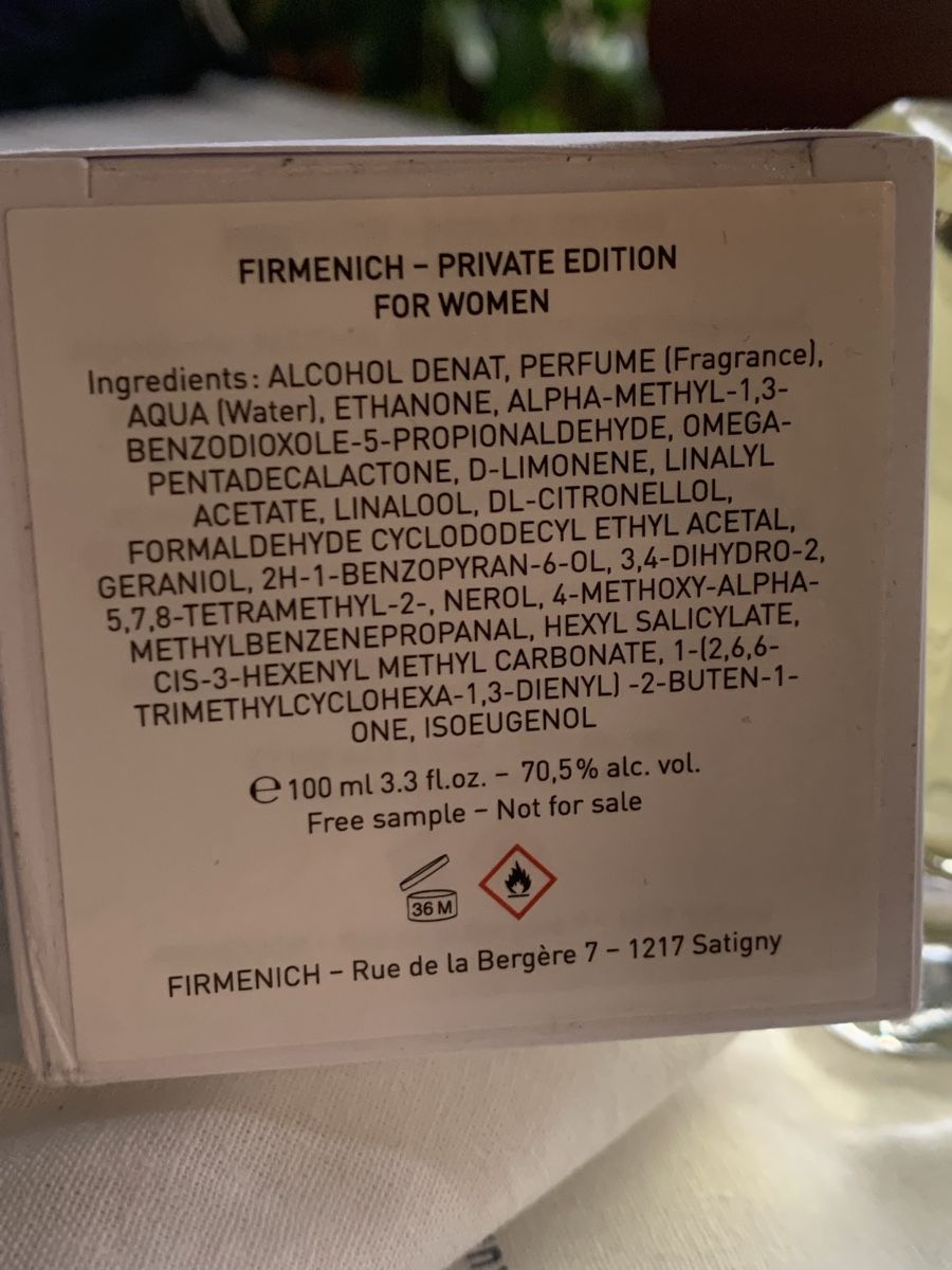 Parfums & Eau de Toilette: Firmenich – Neuf (Voir description) à Zürich par missi03 1