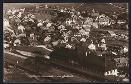 AK Vallorbe, Teilansicht mit Bahnhof