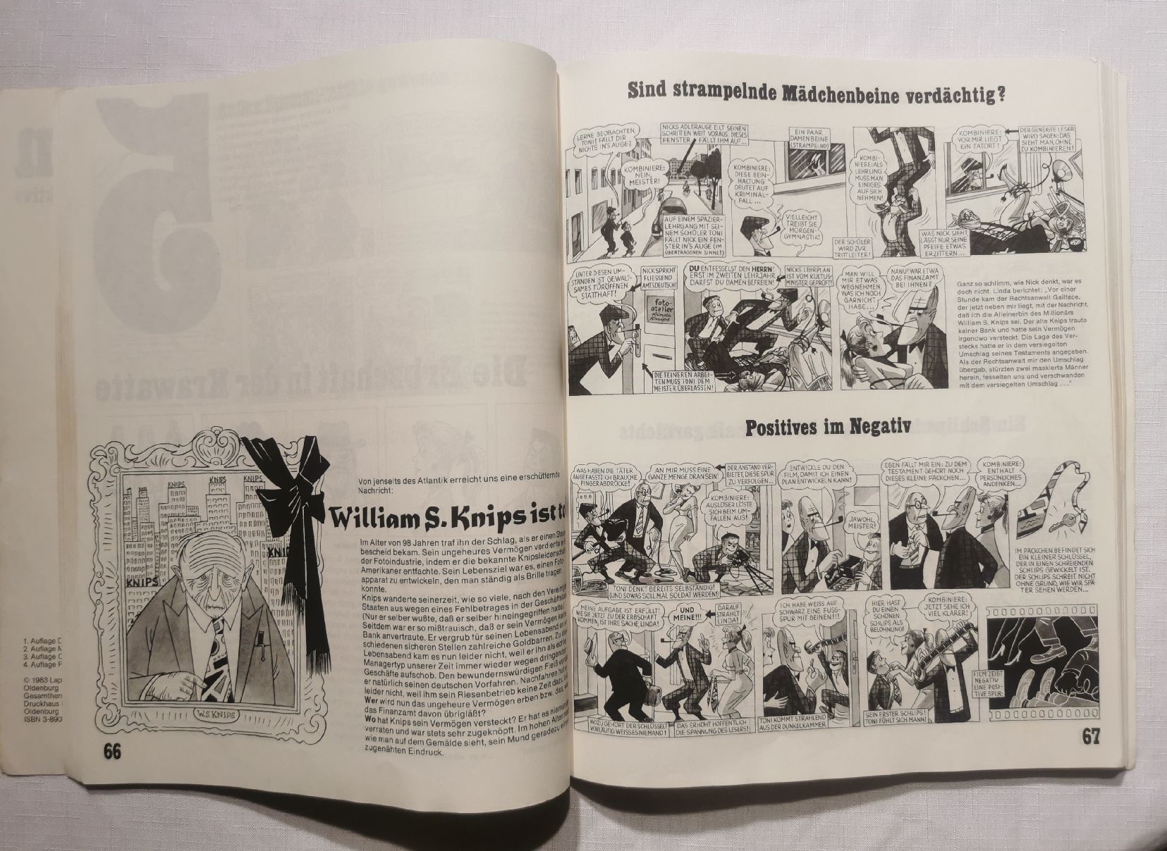 Comics: Nick Knatterton - Gesamtausgabe 1983 – Gebraucht aus Wängi von  2