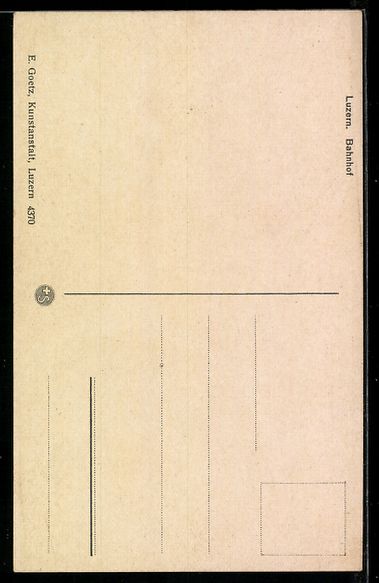 Cartoline postali: AK Luzern, Bahnhof – Usato da Berlin venduto da bartko-reher 1