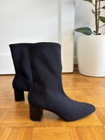H&M Black Heeled Ankle Boots, Size 39