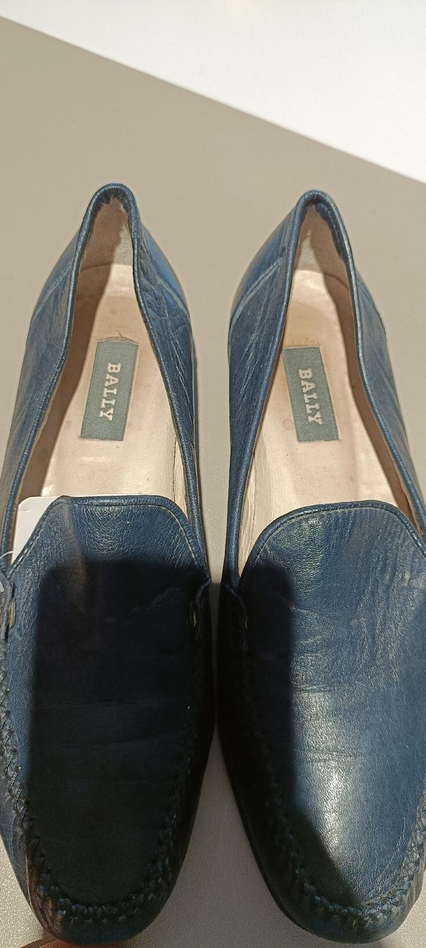 Bally Scarpe da donna: Bally Lederschuhe, dunkelblau, Gr. 38,5 – Usato da Zollikofen venduto da Proseco 4