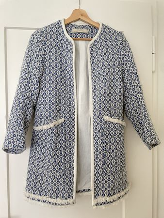 blauer 3/4 Frühlingsmantel / blue 3/4 spring coat