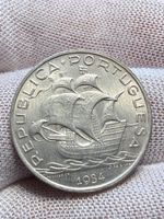 Portugal 5 Escudos 1934 “Caravela” Silber