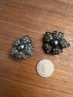Vintage Blumen Ohrclips
