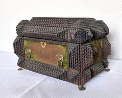 Tramp Art antike Schatulle _a