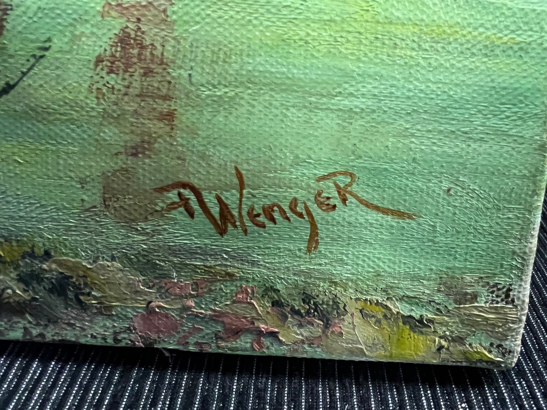 Dipinti: HUILE SUR TOILE SIGNÉE WENGER – Usato da Genève venduto da Leboucheoreilles 2