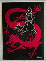 Magnifique Tapis Tintin Le Lotus Bleu, Axis, 1996