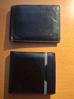 Portemonnaie Leder Schwarz 2 Stk guter Zustand