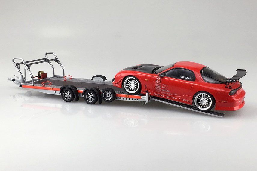 Kit di modellismo & Modellini statici: Brian James Trailers A4 Transporter 1:24 von Aoshima – Nuovo e nell'imballaggio originale da Rothenburg venduto da aron2006 4