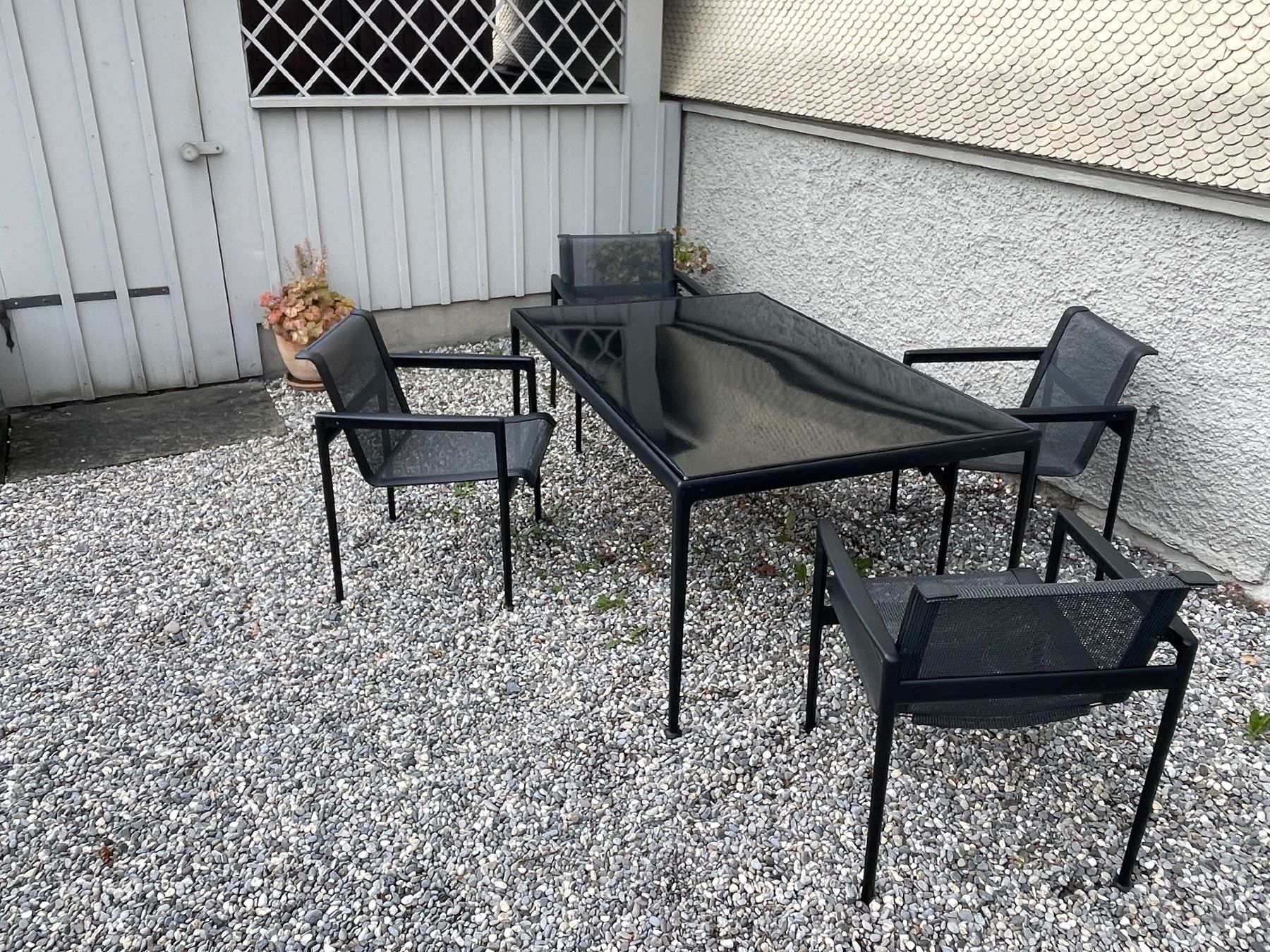 Knoll Set di tavolo e panche: Richard Schultz 1966 Gartenmöbel – Usato da Balgach venduto da anne_58