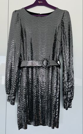 Disco stretch mini dress 