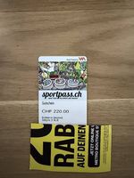 Sportpass Stadt Winterthur Wertgutschein 220.