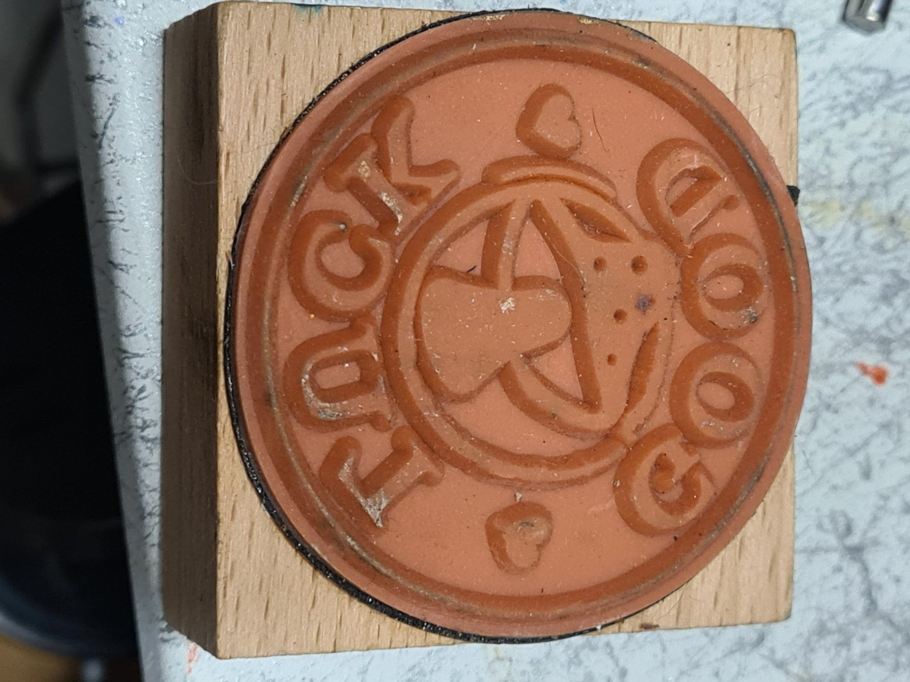 Stempel: Stempel, Ø 5 cm – Neu (gemäss Beschreibung) aus Amriswil von kleindeko 1