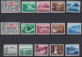 F11) Pro Patria 1952 - 1954, mit Gummi ohne Falz