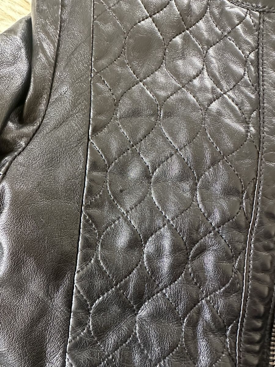 Armani Giacche & Cappotti: Armani Junior leather bomber jacket Sz 8A – Usato da Versoix venduto da oksabb 6