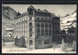 Engelberg, Grand Hotel, Winterhaus, mit 