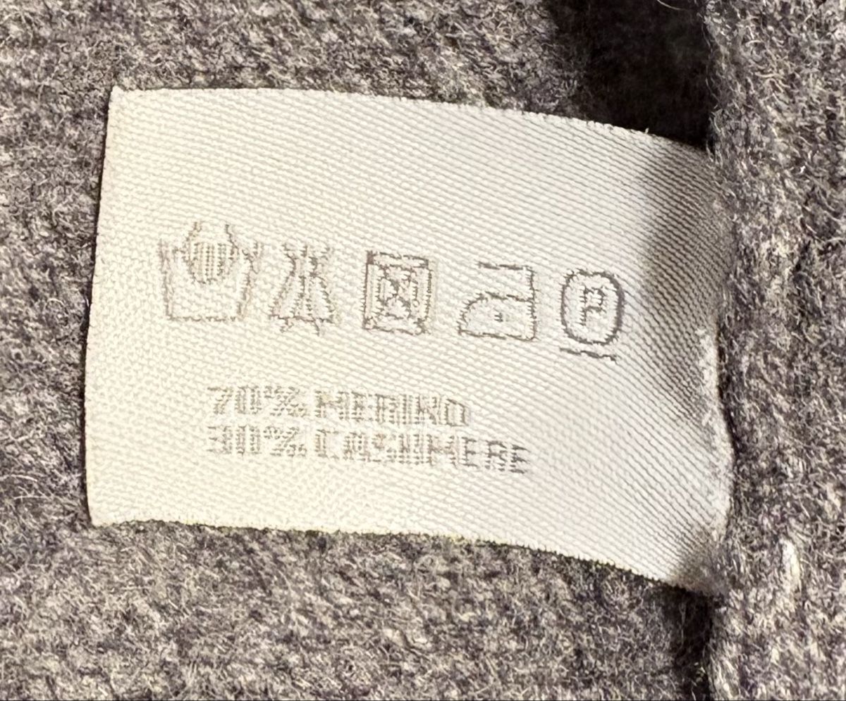 Globus Vestiti: Graues Strickkleid mit Zopfmuster, Grösse L, warm – Usato da Zürich venduto da wei_8n2l 4