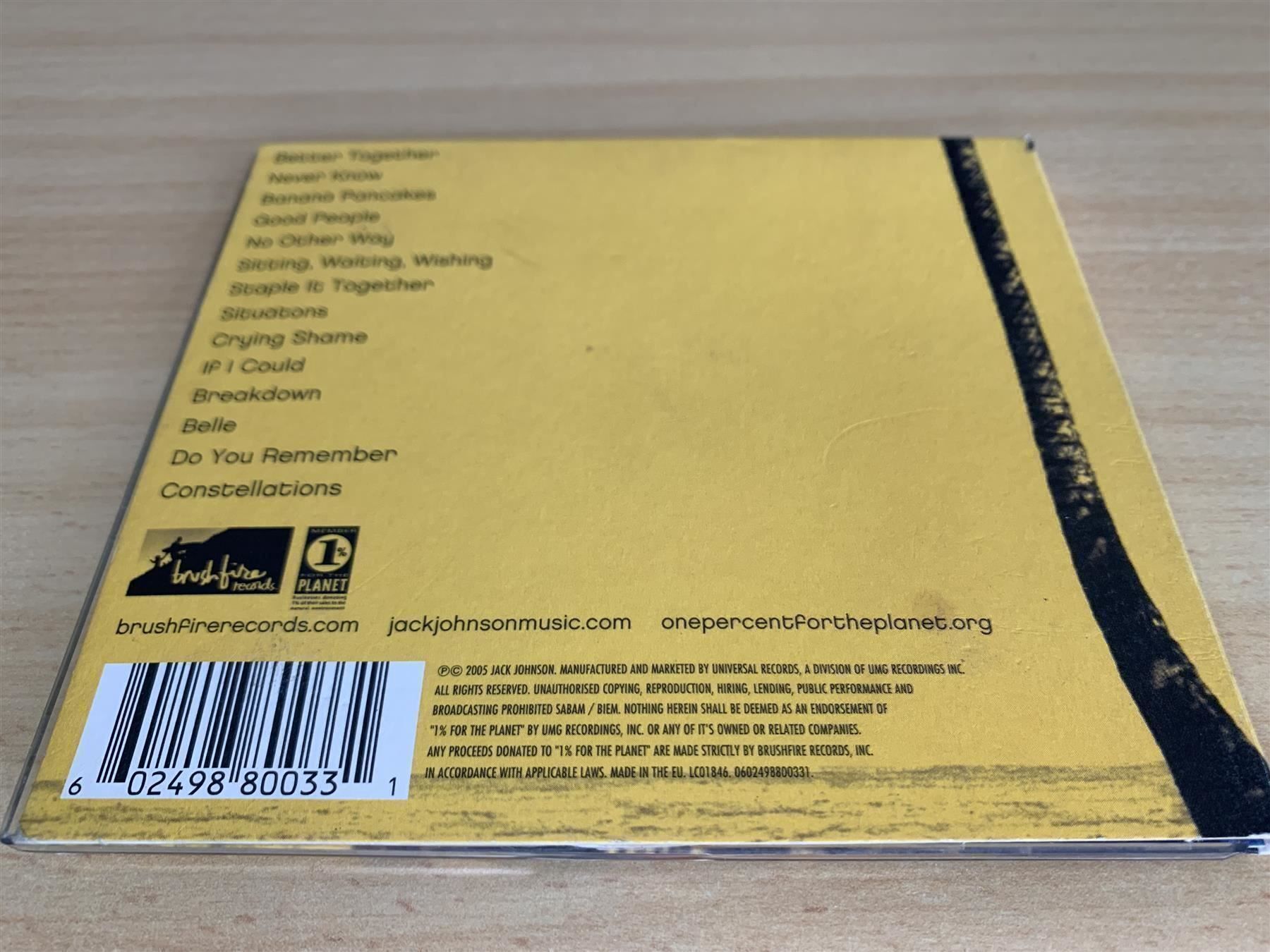 CD: Jack Johnson – In Between Dreams – Usato da Rikon im Tösstal venduto da Alpenmutz 1