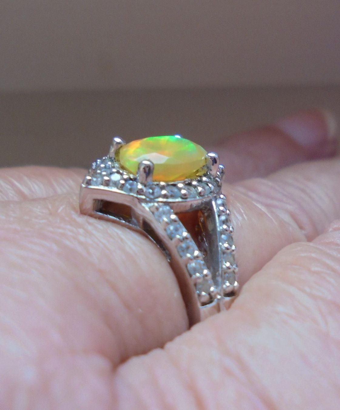 Anelli: Echtschmuck: Silberring 925er mit Welo-Opal / 56 – Nuovo (secondo la descrizione) da Zuchwil venduto da maumauchi 6