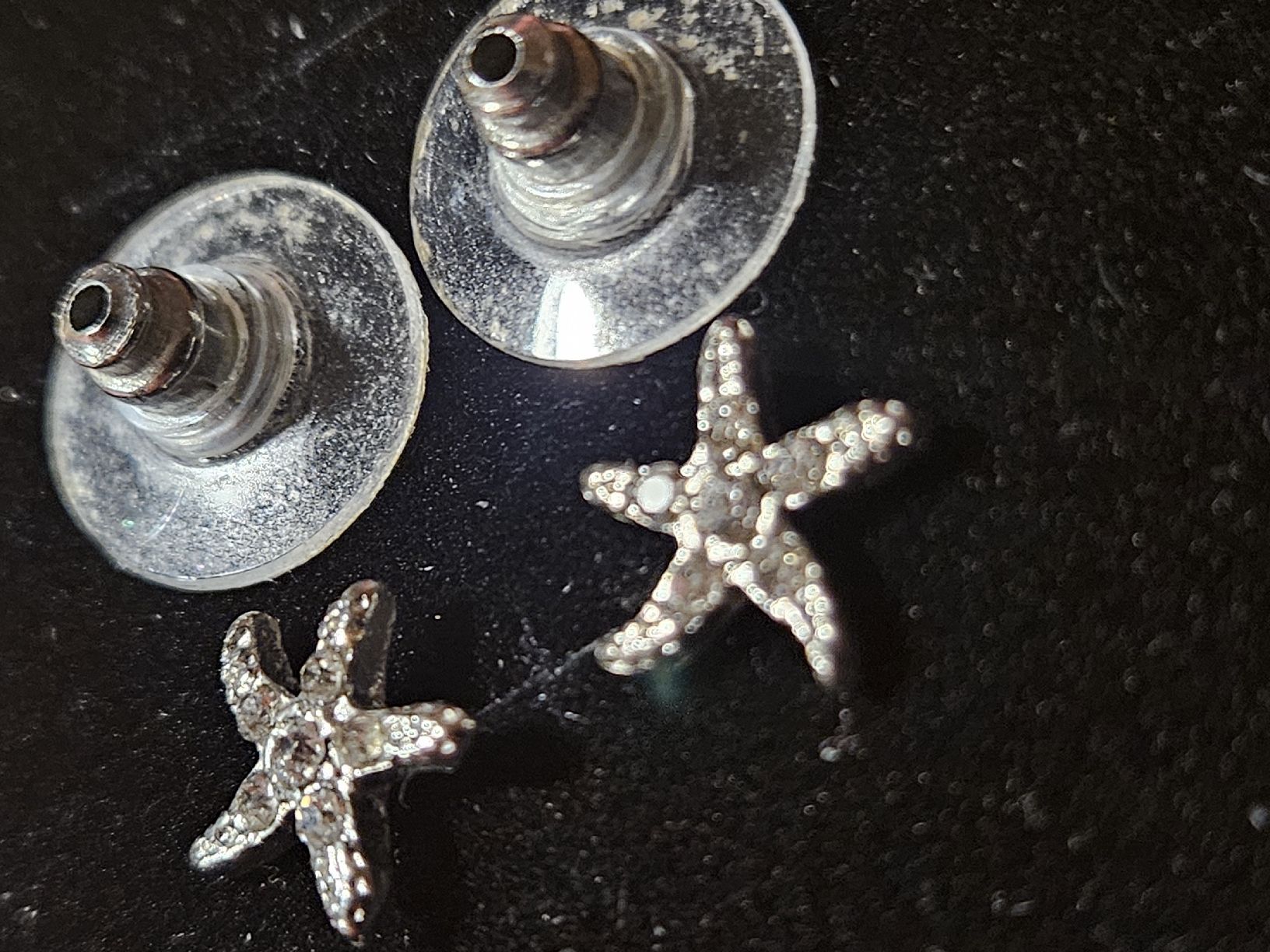 Boucles d'oreille: Ohrstecker Seestern mit Steinen silberfarben gebraucht – D'occasion à Wettingen par Sk8ertomda 2